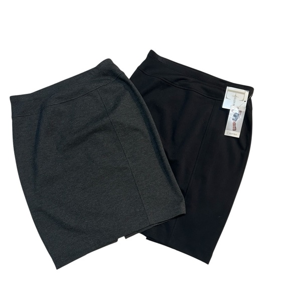 Ellen Tracy Dresses & Skirts - Pencil Skirt Bundle (2 skirts) NWT Black & NWOT Gray Sz Small